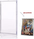 Tpoael Cards Sleeves Top Loaders 10 Hard Acrylic Card Protector Clear Card Brick + 2 Display Stand Fit for Trading Cards,Standard Sports Cards,Baseball Card Holder Cases Collectibles White