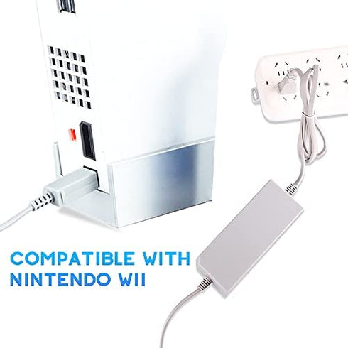 3 in 1 Accessories Bundle Kits for Wii, AC Power Supply Adapter + Wii to hdmi Converter and Wired Infrared Ray Sensor Bar Compatible with Nintendo Wii