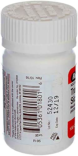 Rugby Travel Sickness Chewables 25 mg Per Bottle, 100 Count