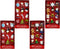 Kurt Adler Petite Treasures 12-Piece Miniature Ornaments Set, (4 Pack)
