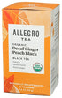 Allegro Tea, Organic Decaf Ginger Peach Black Tea Bags, 20 ct