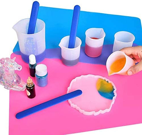Wealike Silicone Stir Stick for Resin,Epoxy,Paint,Reusable Resin Tools,Making DIY Crafts(3PCS)
