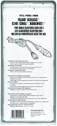 Igloo 12-Volt DC Power Cord, Black (25121)