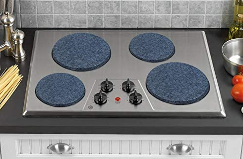 Reston Lloyd Electric Stove Burner Covers, Set of 4, Black Granite