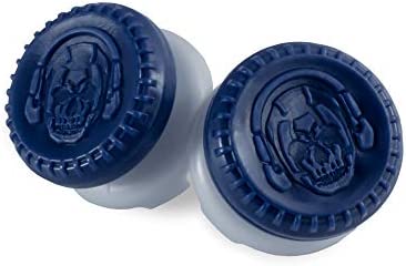 KontrolFreek Call of Duty: Warzone Performance Thumbsticks for Playstation 4 (PS4) and Playstation 5 (PS5) | 2 High-Rise, Hybrid| Blue/Gray