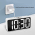 DreamSky Compact Digital Alarm Clock with USB Port for Charging, 0-100% Adjustable Brightness Dimmer, White Bold Digit Display, Adjustable Alarm Volume, Bedside Alarm Clock with Snooze,12/24Hr