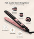 Deogra Flat Iron for African American Hair, Silk Press Flat Irons, Ceramic Tourmaline Ionic Flat Iron Hair Straightener with Keratin & Argan Oil Infused Plates, 1 inch 430? Curling Flat Iron