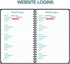 Address Book - Telephone and Address Book with Alphabetical Tabs, 5.3'' x 8.3'', Contact Book with Phone Numbers, Addresses, Birthday, Password, Anniversaries, Website Logins, Note Pages