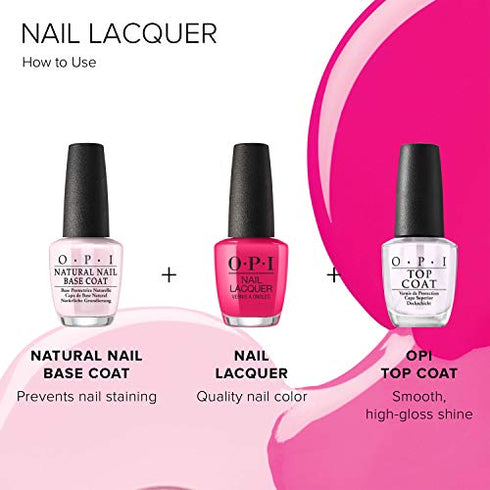 OPI Nail Lacquer, Kyoto Pearl, White Nail Polish, 0.5 fl oz
