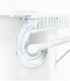2 x SuperSlide White Closet Rod Support Pack of 2