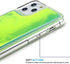 VenSen Liquid Fluorescent Case for iPhone12 / iPhone 12Pro Soft TPU Luxury Glow in The Darkness Noctiluncen Luminous Neon Sand Phone case (iPhone 12 / iPhone 12 Pro, Green)