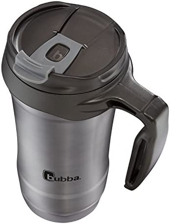 bubba Hero Dual-Wall Vacuum-Insulated Stainless Steel Travel Mug, 18 oz., Gunmetal