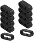 6-Pack Fastener Rings Compatible with Fitbit Versa 4/Versa 3/Versa 2/Versa/Sense/Sense 2/Versa Lite/Versa SE Band Keeper, Silicone Replacement Watch Band Loop/Holder/Retainer
