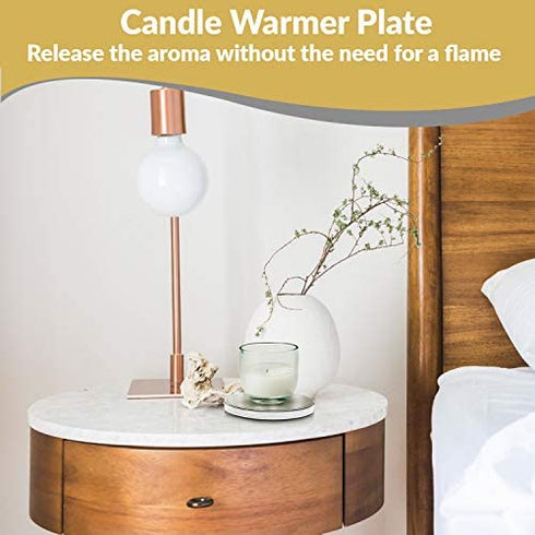 Coffee Mug Warmer Candle Warmer Plate - Mug Warmer for Desk - 2-Setting Coffee Cup Warmer for Coffee, Tea - Safe, Easy-to-Use Coffee Warmer for Desk