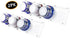 Storage Theory Yogurt Fridge Organizer - Holds up to 4 Wide-Mouth Vegan and Greek Yogurt Cups Each - Peel and Stick Slider Shelf for Small Refrigerator Spaces - 2 pc