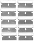 WEKOIL Razor Blades Metal Scraper Tool Pull Push Glass Scraper Stove Top Scraper Window Ceramic Scraper with10 PCS Single Edge Replacement Scraper Blades Removing Decal Label Residue Sticker,Silver