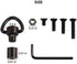 JIALITTE Quick Detach 1Inch swivels Mount QD Loop Adapter Kit with 4 Screws + 1 nut + 1 Wrench