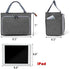 Luxja Small Crochet Tote Bag, Yarn Storage Bag for Small Unfinished Projects, Crochet Hooks and Other Accessories, Gray