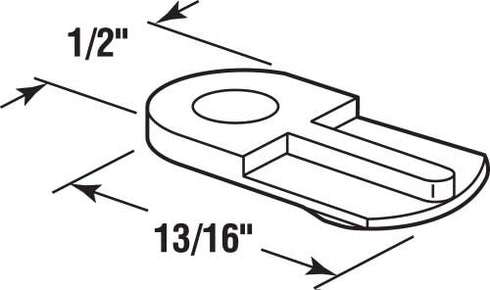 Prime-Line L 5778 Window Screen Clips, Flush, Clear Plastic (Pack of 8)
