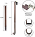 LBSUN Wreath Hanger, Adjustable Over The Door Wreath Hanger Wreath Holder Wreath Hook for Door Christmas (Bronze,20 lbs)