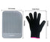 Flat Iron Travel Mat, Curling Iron Counter Protector with Heat Resistant Glove for Curling Irons, Hair Straightener, Flat Irons and Hair Styling Tools, 9” x 6.5”, Gray by Lessmon