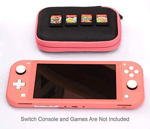 Butterfox 32 Switch Game Case for Nintendo Switch, Switch Game Card Storage Holder or SD Memory Card Case (Coral Pink/Black)
