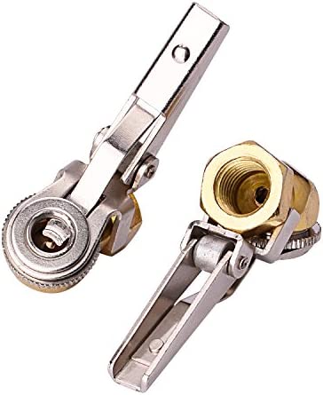 WYNNsky 1/4" NPT Ball Foot Air Chuck with Clip, Truck Auto Car Tire Hose Tool,Clip-on Ball Foot Air Chuck, 1/4" Female Thread