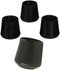 AKOAK 4 Pieces Table Chair Rubber Leg Tips Caps,1-1/4 Inch,Black
