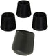 AKOAK 4 Pieces Table Chair Rubber Leg Tips Caps,1-1/4 Inch,Black