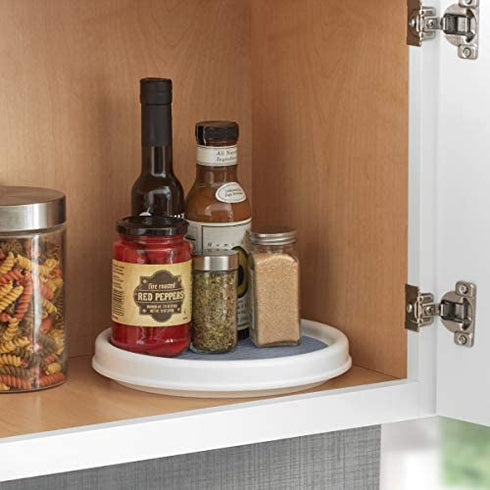 Copco Non-Skid Pantry Cabinet Lazy Susan Turntable, 9-Inch, Gray