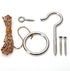 IParts Hook and Ring Swing DIY Kit Heavy-Duty Hardware and String Ring Toss Game, Set of 2