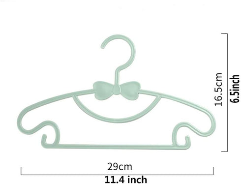 JINGXINMY Baby Hangers for Kids Clothes - Pack of 20 Durable Plastic Kids Hangers for Nursery -Childrens Hangers - Great as Toddler or Infant Clothes Hangers-4 Colors