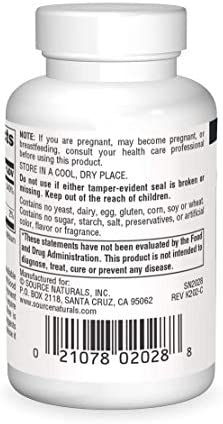 Source Naturals MegaFolinic 800mcg - 120 Tablets