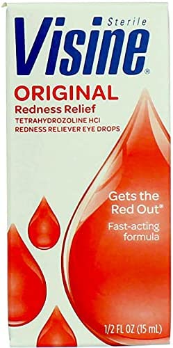 Visine Original Redness Reliever Eye Drops - 0.5 oz, Pack of 2