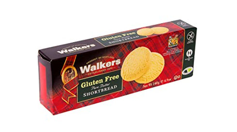 Walker's Shortbread Gluten Free Rounds, Pure Butter Shortbread Cookies, 4.9 Oz Box