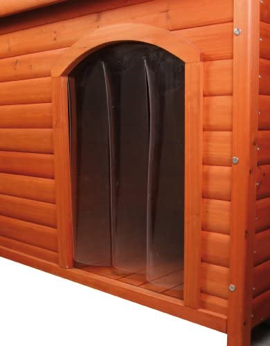 TRIXIE Natura Vinyl Door Flaps Large Classic Dog House, 13.4 x 20.5 in (39573)