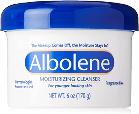 Albolene Moisturizing Cleanser - 3-in-1 Skin Care Product: Makeup Remover, Facial Cleanser and Moisturizer - No Soap or Water Needed - 6 Ounces - Pack of 1