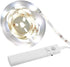 Motion Sensor Wardrobe Light, LED Strip Closet Lights, PIR Auto on/Off, Battery Powered,6000K White for Bedside, Bathroom, Closet, Cabinet, Kitchen, Stairway