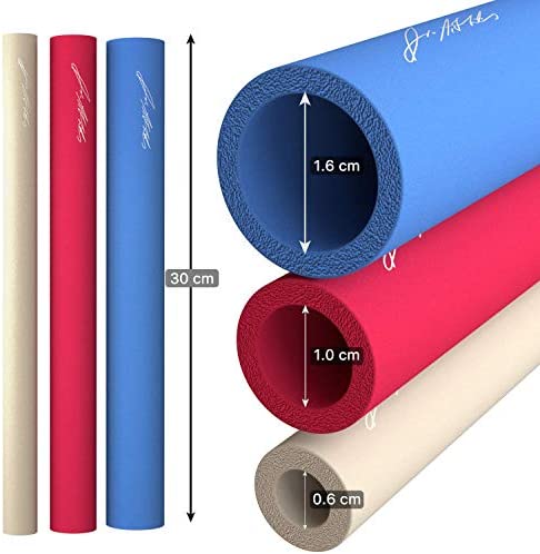 9 Pack Doctor Developed Built up Foam Tubing Grip Aids, Foam Grip Tubing for Eating Adaptive Utensils, Built Up Utensils for Adults, Pen Grips for Adults with Arthritis for Foam Tube Padding, Handbook