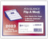 AT-A-GLANCE 2023 Weekly Desk Calendar Refill, Flip-A-Week, 6" x 7" (SW705X50)