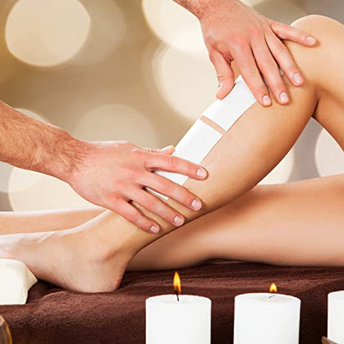 400 Pieces Non Woven Wax Strips Facial and Body Hair Removal Waxing Strips Epilating Wax Strip Paper, White