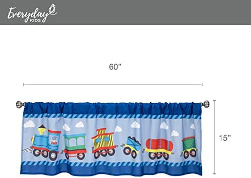 EVERYDAY KIDS Nursery Window Valance - Choo Choo Train