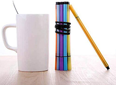 Rubber Bands, 35 Pieces Large Heavy Duty Elastic Rubber Bands for Office Home School, Strong Durable Wide for Industrial" (Black)