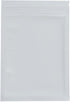 Clear Window Flat Colored Metallic Foil Zipper Seal Bag (100 Pack) (White, Flat | 1.5oz)