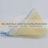 Bleu Bath (3 Pack) Dual-Sided Exfoliating Skin Towel Cotton Terry Body Cloth Scrubber Premium Sturdy Loofah Towel Soft and Buffing Wash Cloth White for Either Oil or Dry Skin