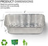 Aluminum Pans Mini Loaf Pans (30 Pack) Disposable Aluminum Foil 1 Lb Small Bread Tin Pans - 1 Pound Loaf Pans - 6 x 3.5 x 2