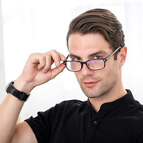 Reading Glasses 2 Pack for Men/Women Blue Light Blocking Computer Readers Glasses