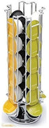 Emousport High quanlity Solutions Revolving Rotating 24 Capsule Coffee Pod Holder Tower Stand Rack For Dolce Gusto