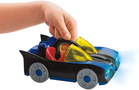 Fisher-Price Imaginext DC Super Friends, Batmobile & Cycle, What’s the coolest way for kids to cruise around Gotham City