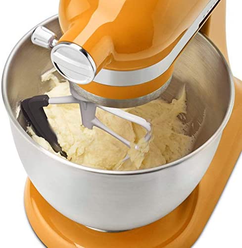 KITCHPOWER 4.5-5 Quart Flex Edge Beater for KitchenAid Tilt-Head Stand Mixers,Kitchen Aid Attachments for Mixer,Flat Beater With Flexible Edges,White